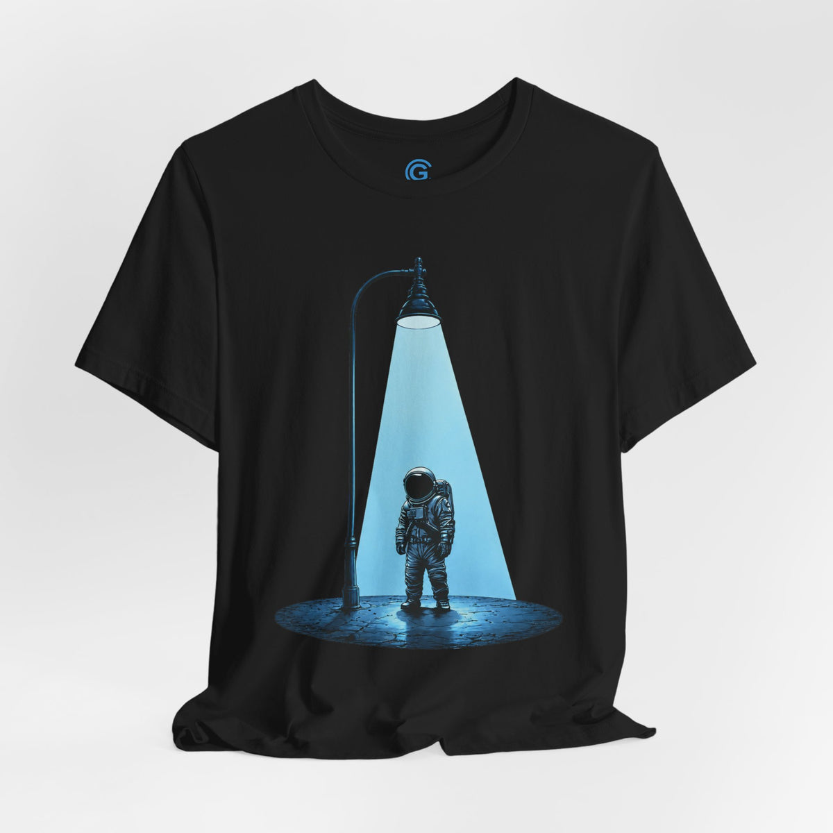 Blue Hour Streetlamp — Premium Graphic Tee