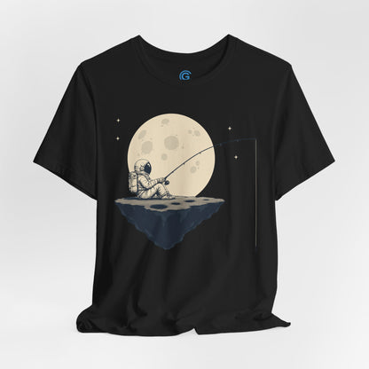 Moon Island Angler — Premium Graphic Tee