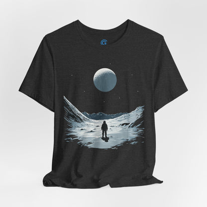 Blue Crater Stillness — Premium Graphic Tee