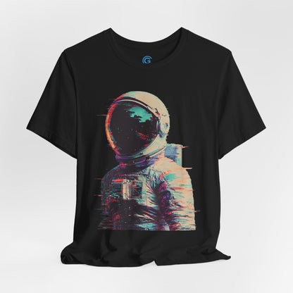 Teal Static Portrait — Premium Graphic Tee
