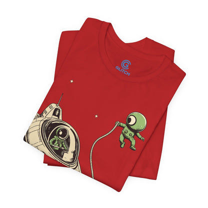 Alien Spacewalk — Premium Graphic Tee
