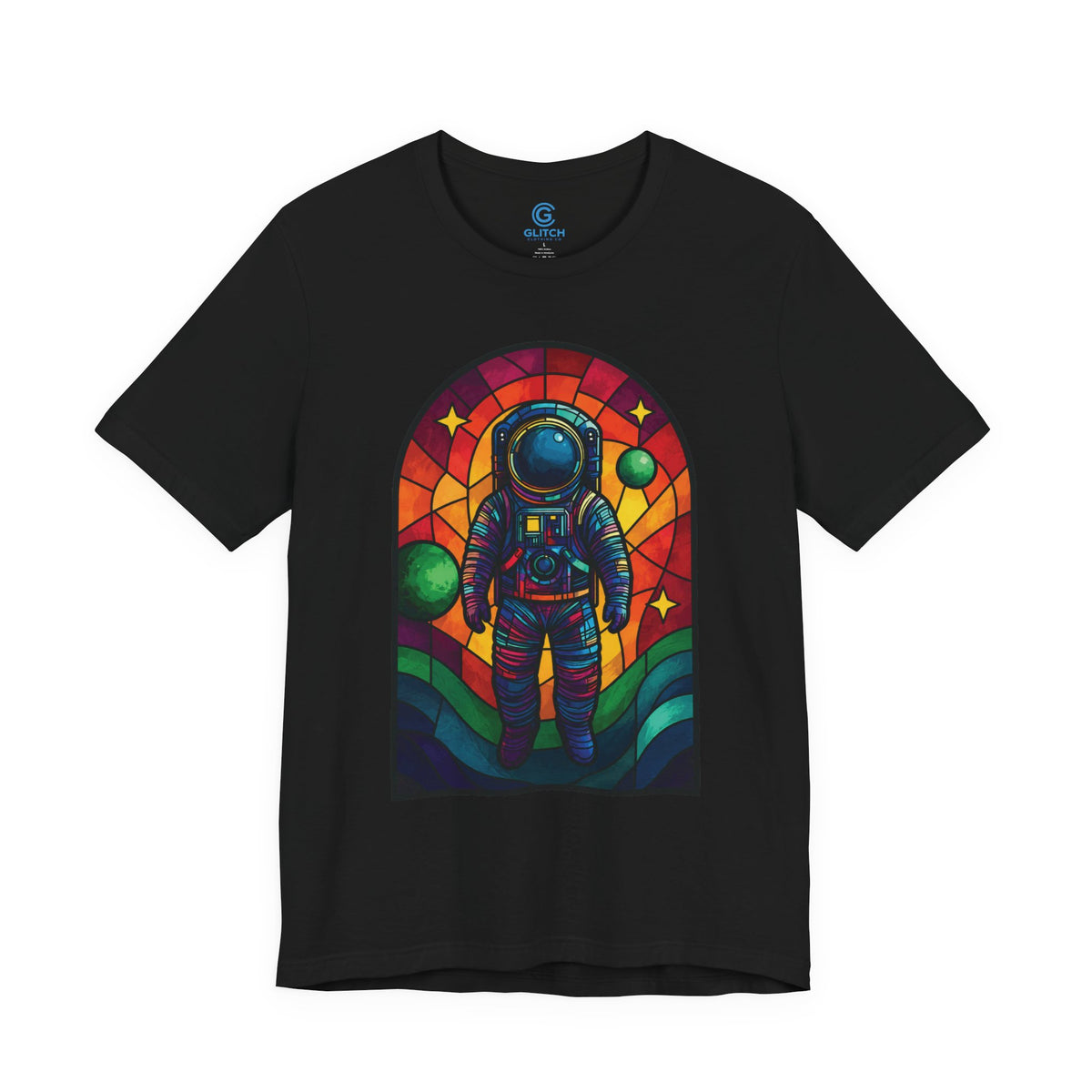 Rainbow Glass Orbit — Premium Graphic Tee