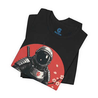 Coral Sun Space Samurai — Premium Graphic Tee