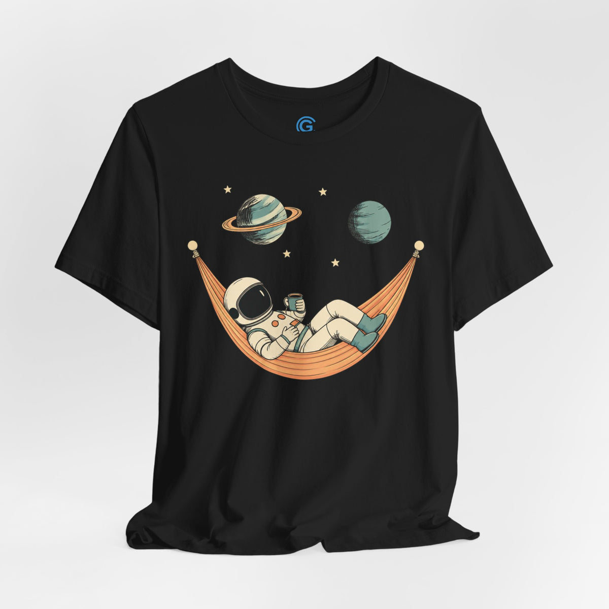 Peach Cosmic Hammock — Premium Graphic Tee