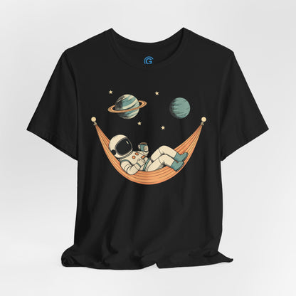 Peach Cosmic Hammock — Premium Graphic Tee