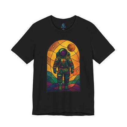 Amber Glass Astronaut — Premium Graphic Tee