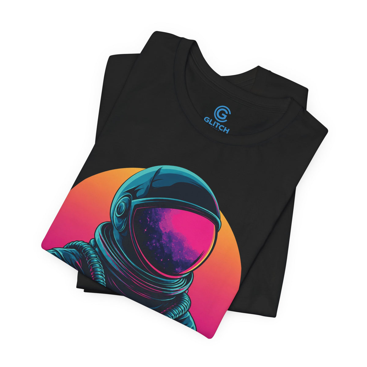 Neon Sunset Portrait — Premium Graphic Tee