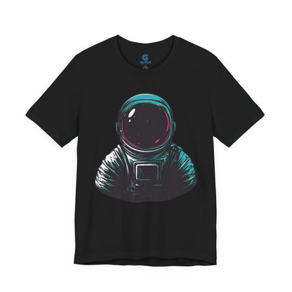 Cyan Rim Cosmonaut — Premium Graphic Tee