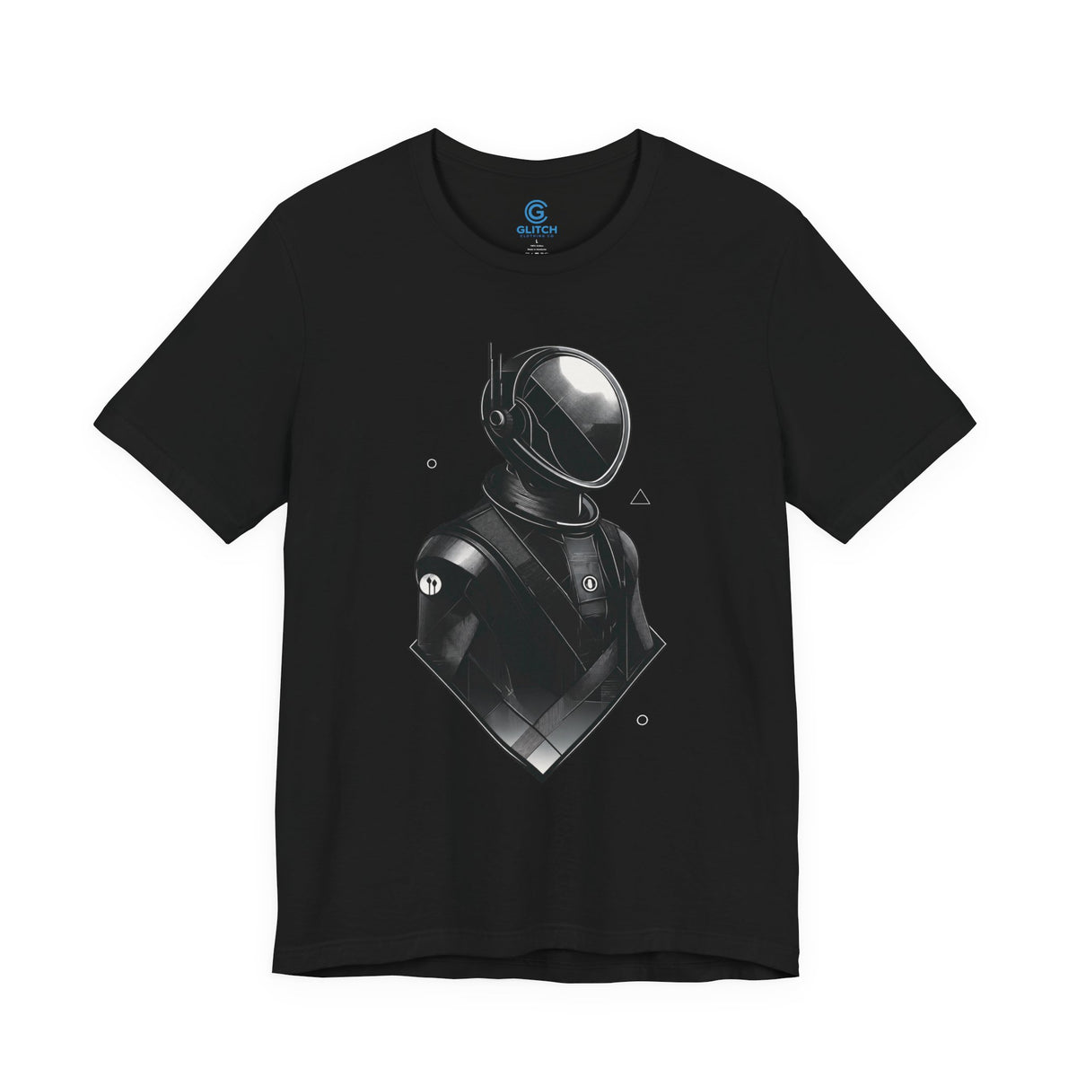 Silver Vector Portrait — Premium Graphic Tee