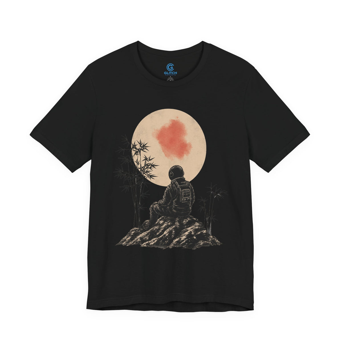 Bamboo Moon Contemplation — Premium Graphic Tee