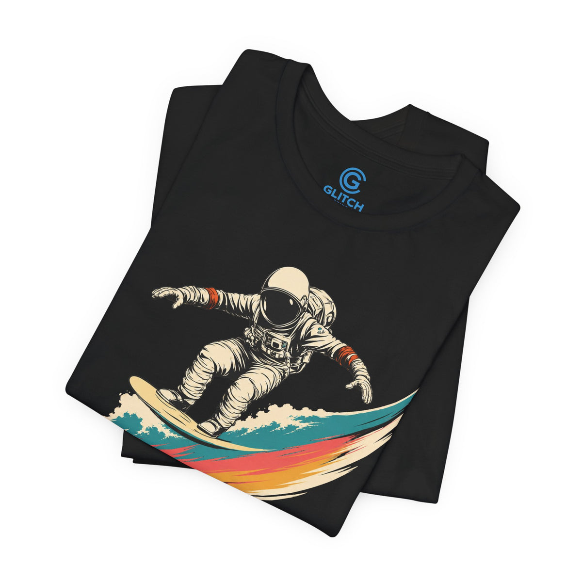 Teal Breaker Surf — Premium Graphic Tee