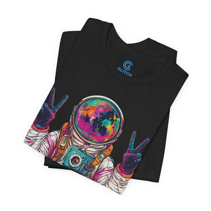 Cosmic Double Peace — Premium Graphic Tee