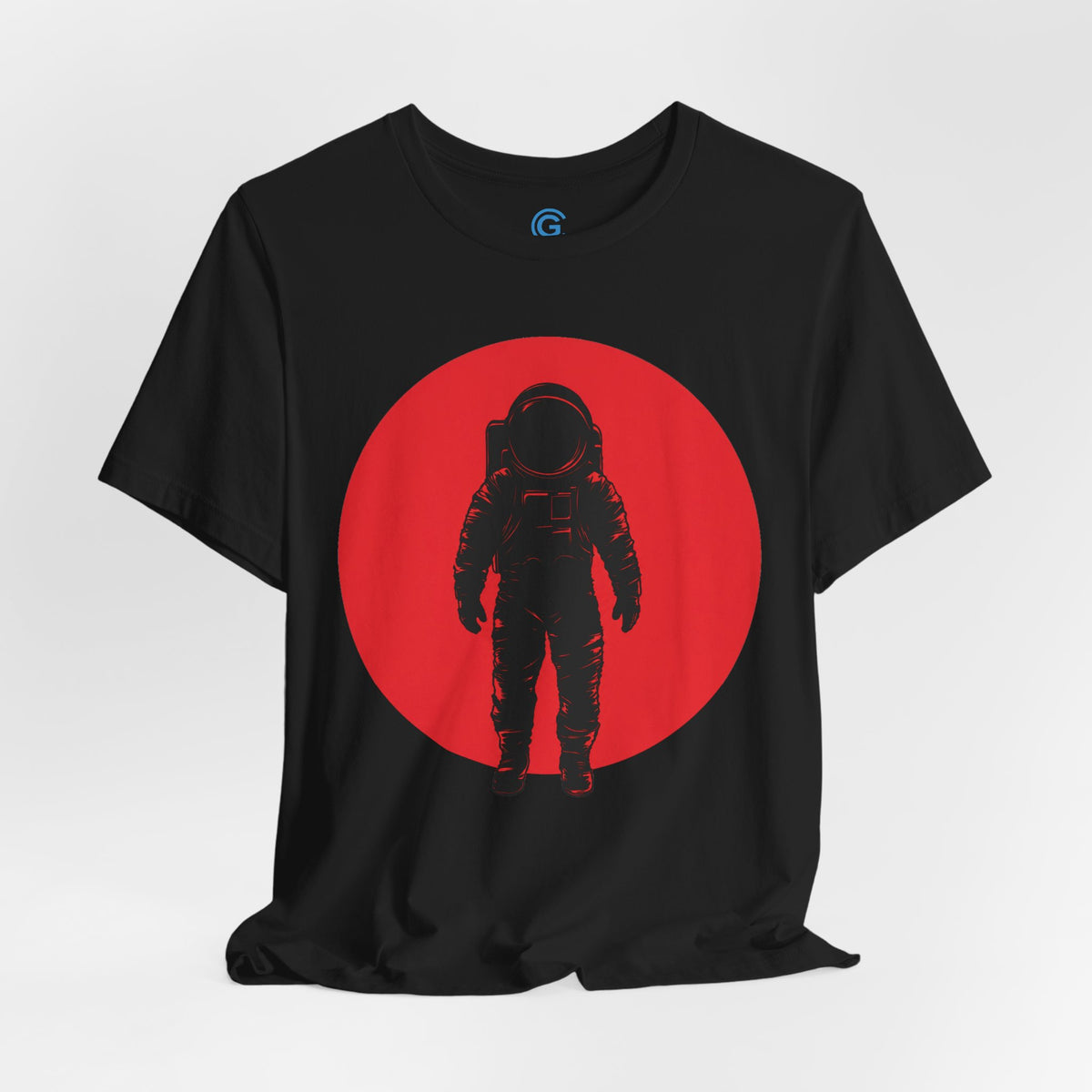 Scarlet Silhouette Orbit — Premium Graphic Tee