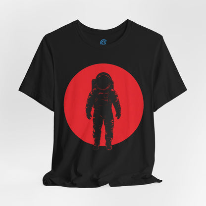 Scarlet Silhouette Orbit — Premium Graphic Tee
