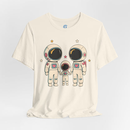 Heart Patch Family — Premium Graphic Tee