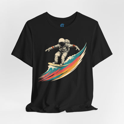 Teal Breaker Surf — Premium Graphic Tee