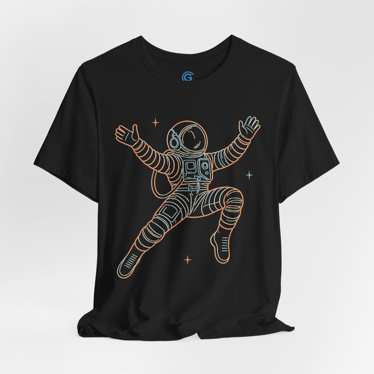 Open Arms Neon Float — Premium Graphic Tee