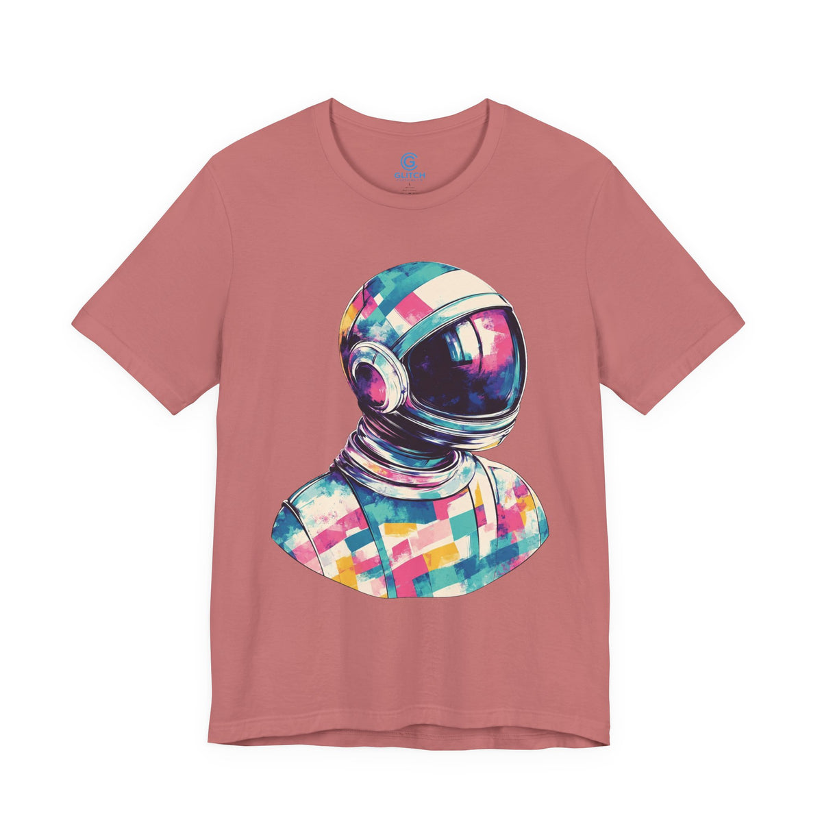 Pastel Patchwork Helmet — Premium Graphic Tee