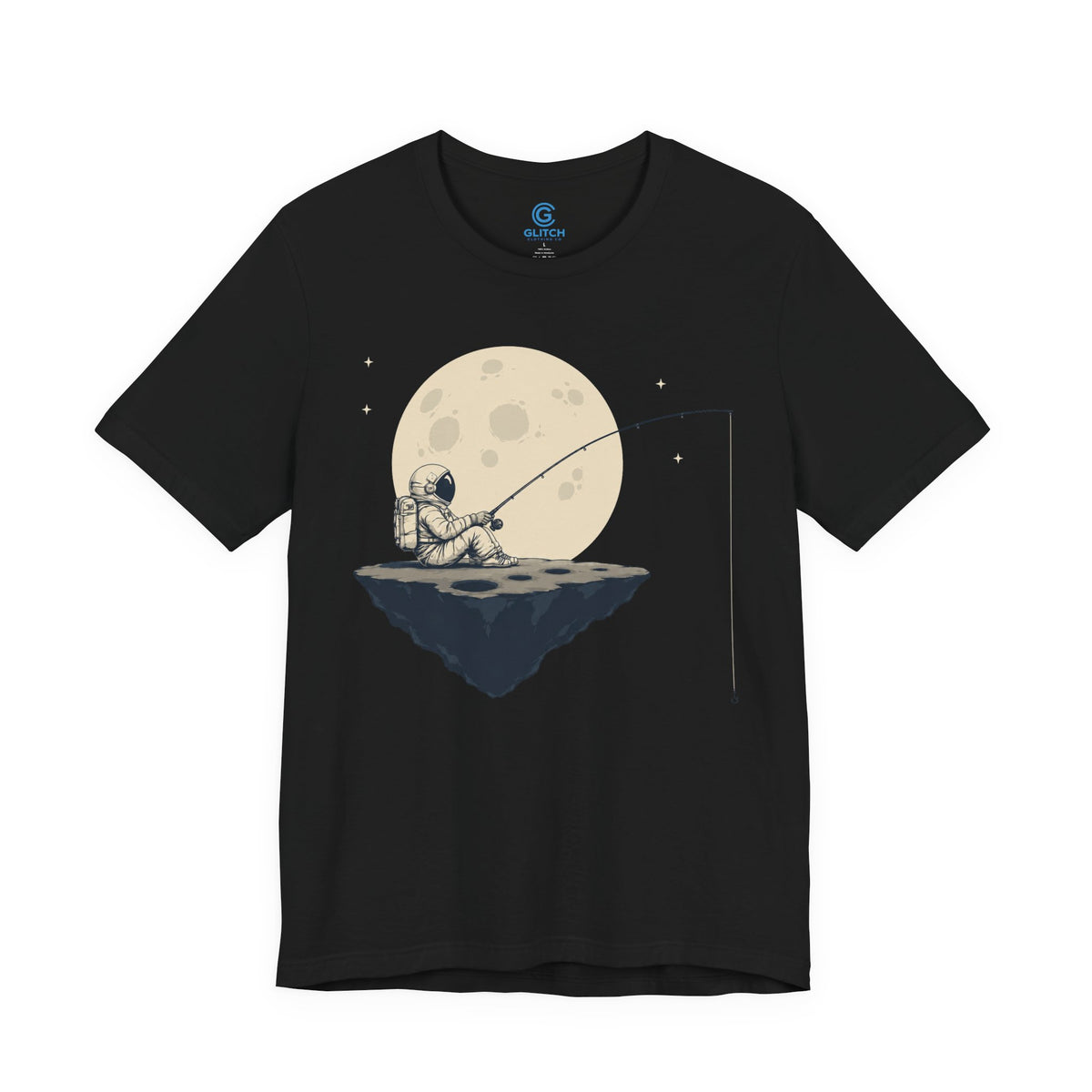 Moon Island Angler — Premium Graphic Tee