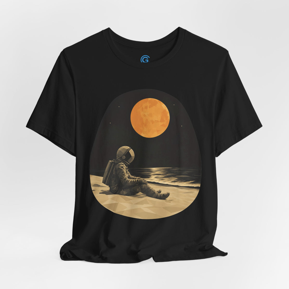 Golden Tide Contemplation — Premium Graphic Tee
