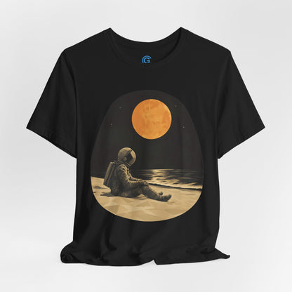 Golden Tide Contemplation — Premium Graphic Tee