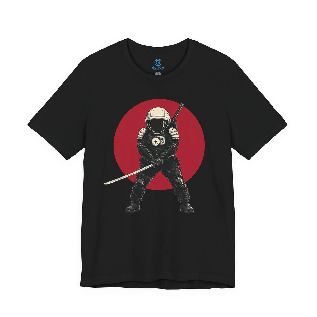 Crimson Samurai Stance — Premium Graphic Tee