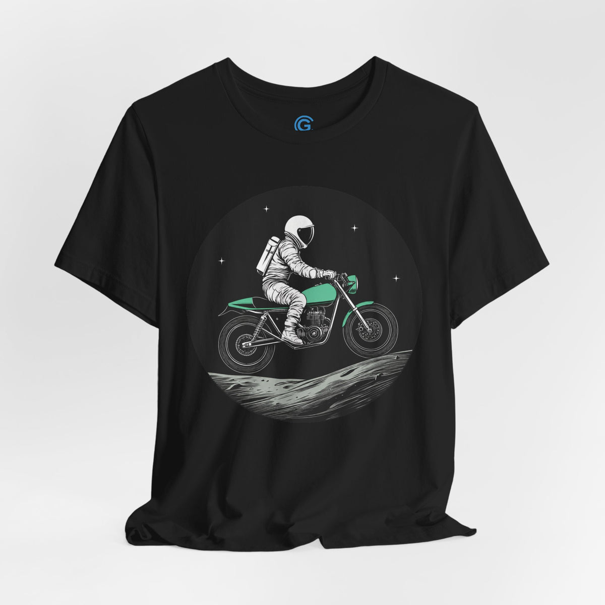 Mint Moon Cafe Racer — Premium Graphic Tee