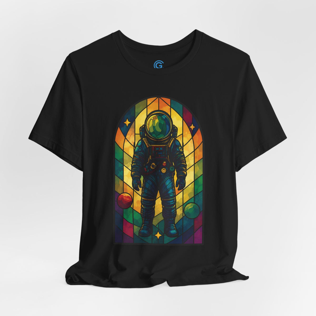 Golden Glass Pilgrim — Premium Graphic Tee