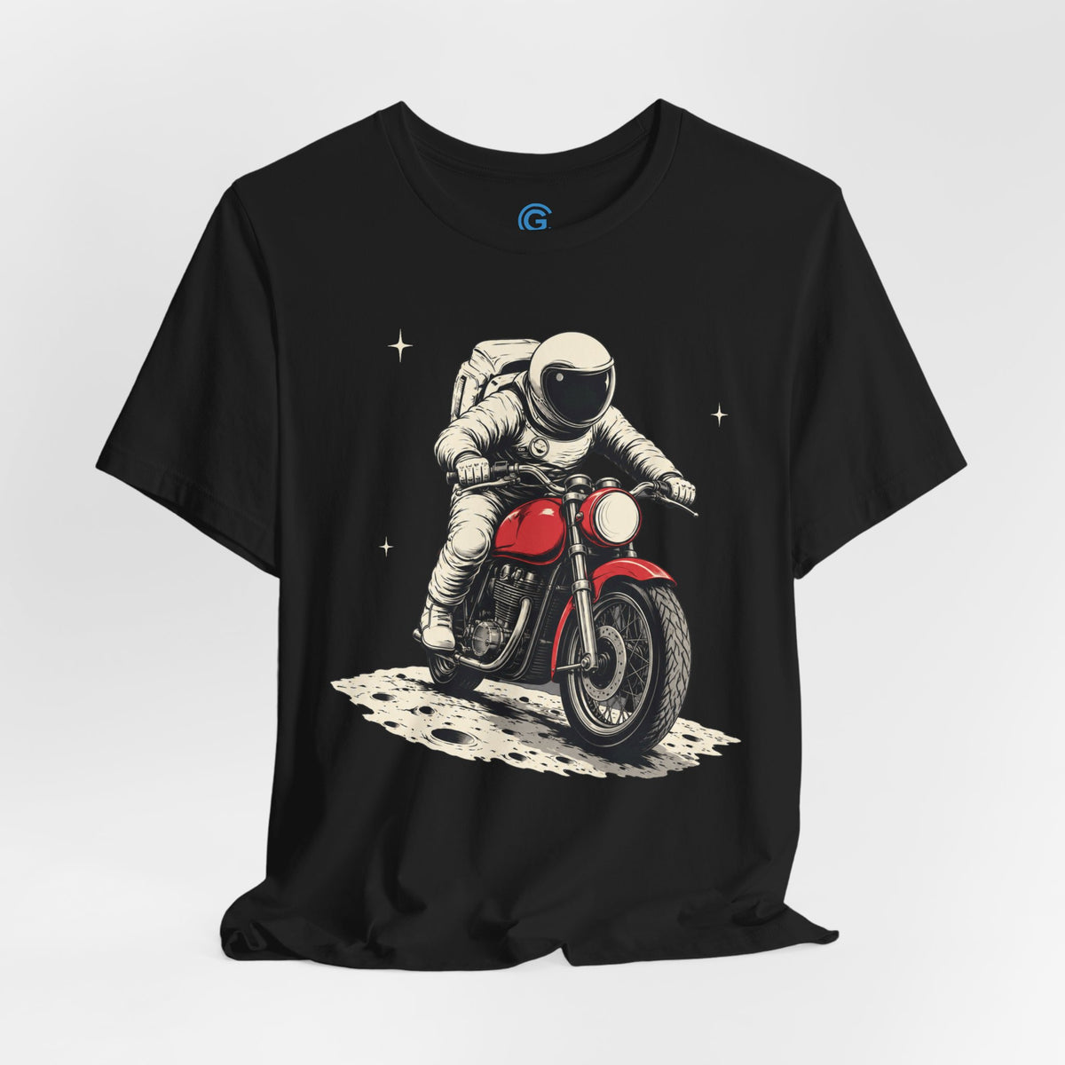 Red Lunar Motorbike — Premium Graphic Tee