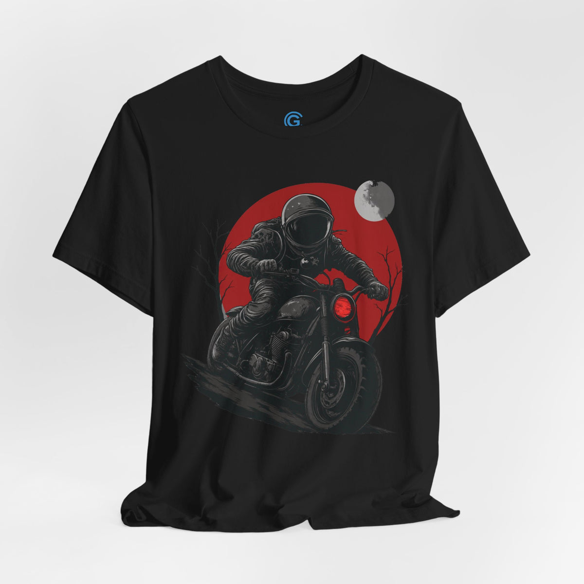 Crimson Night Rider — Premium Graphic Tee