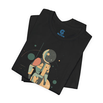 Sage Geometric Drift — Premium Graphic Tee