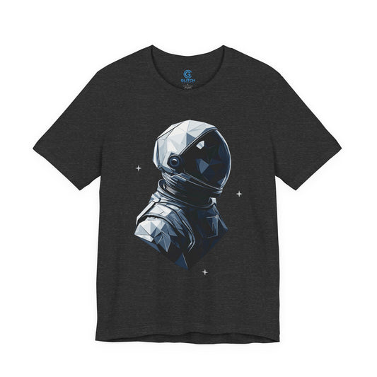 Silver Facet Portrait — Premium Graphic Tee