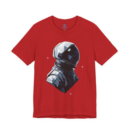 Silver Facet Portrait — Premium Graphic Tee