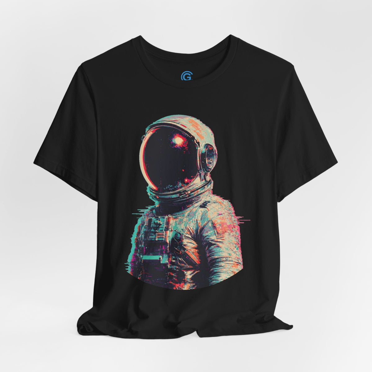 Coral Static Voyager — Premium Graphic Tee