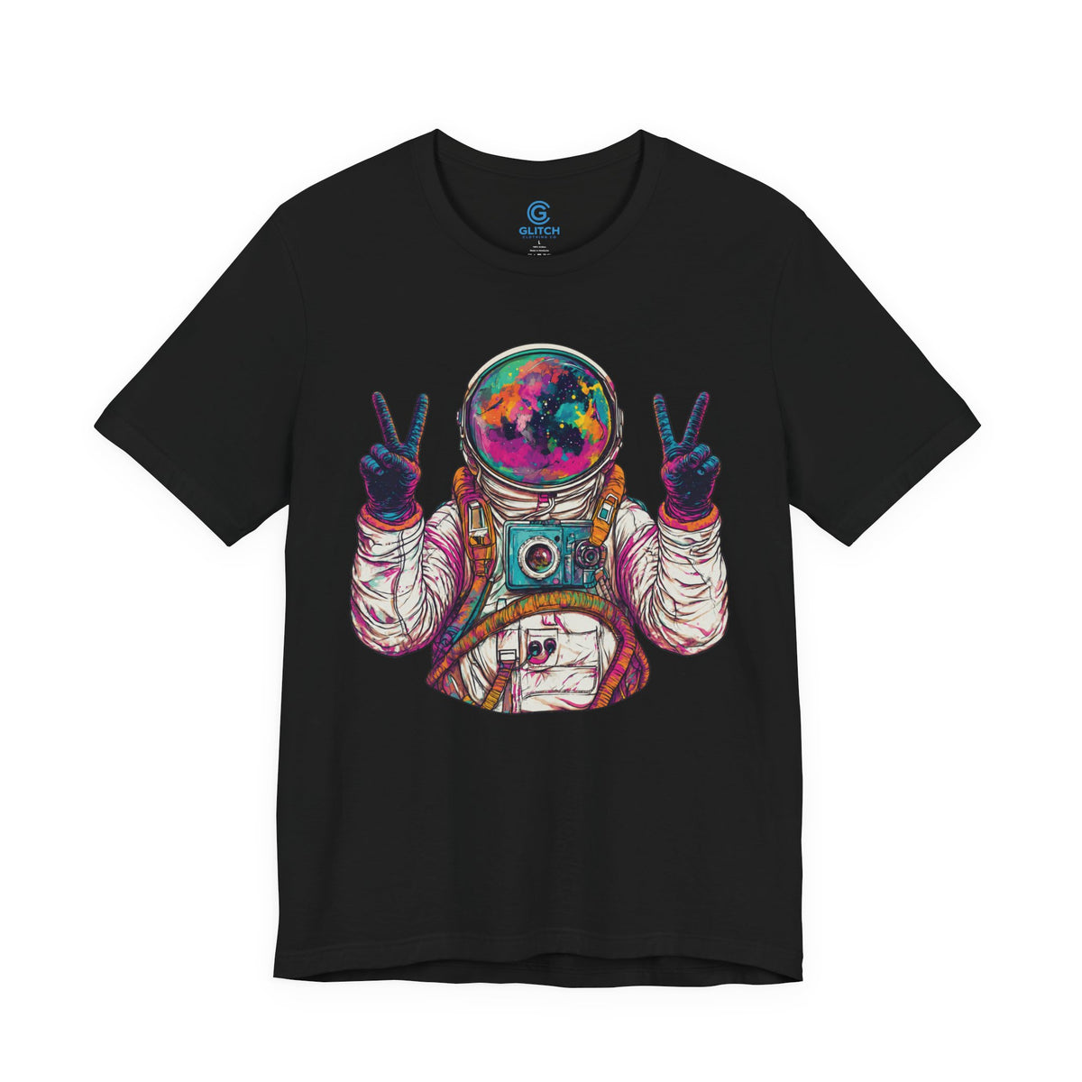 Cosmic Double Peace — Premium Graphic Tee