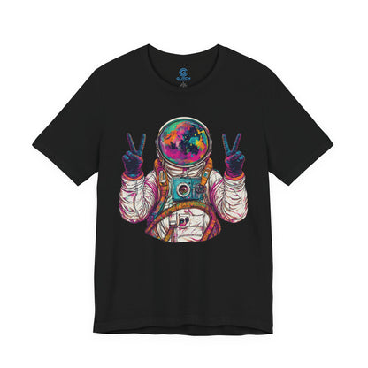Cosmic Double Peace — Premium Graphic Tee