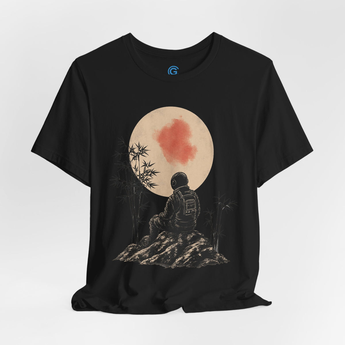 Bamboo Moon Contemplation — Premium Graphic Tee