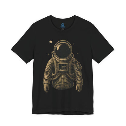 Quiet Gold Cosmonaut — Premium Graphic Tee