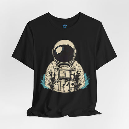 Cyan Ink Portrait — Premium Graphic Tee