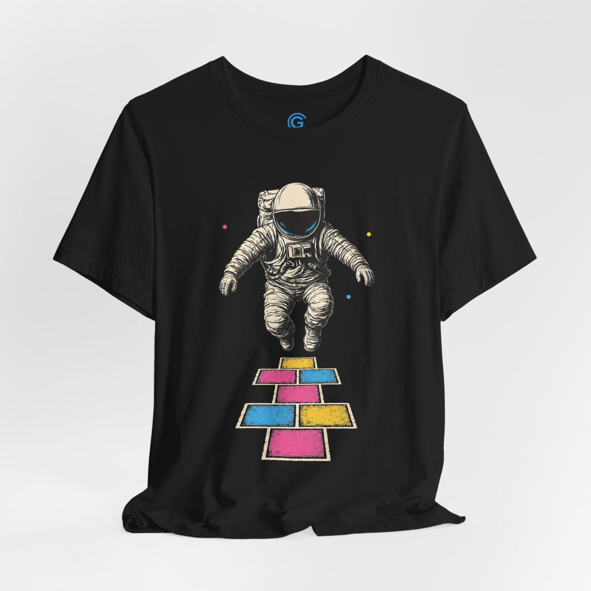 Cosmic Color Hopscotch — Premium Graphic Tee