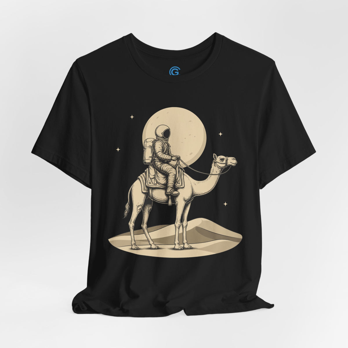 Moonlit Camel Journey — Premium Graphic Tee