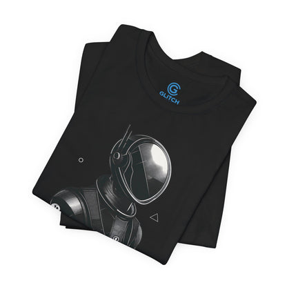 Silver Vector Portrait — Premium Graphic Tee