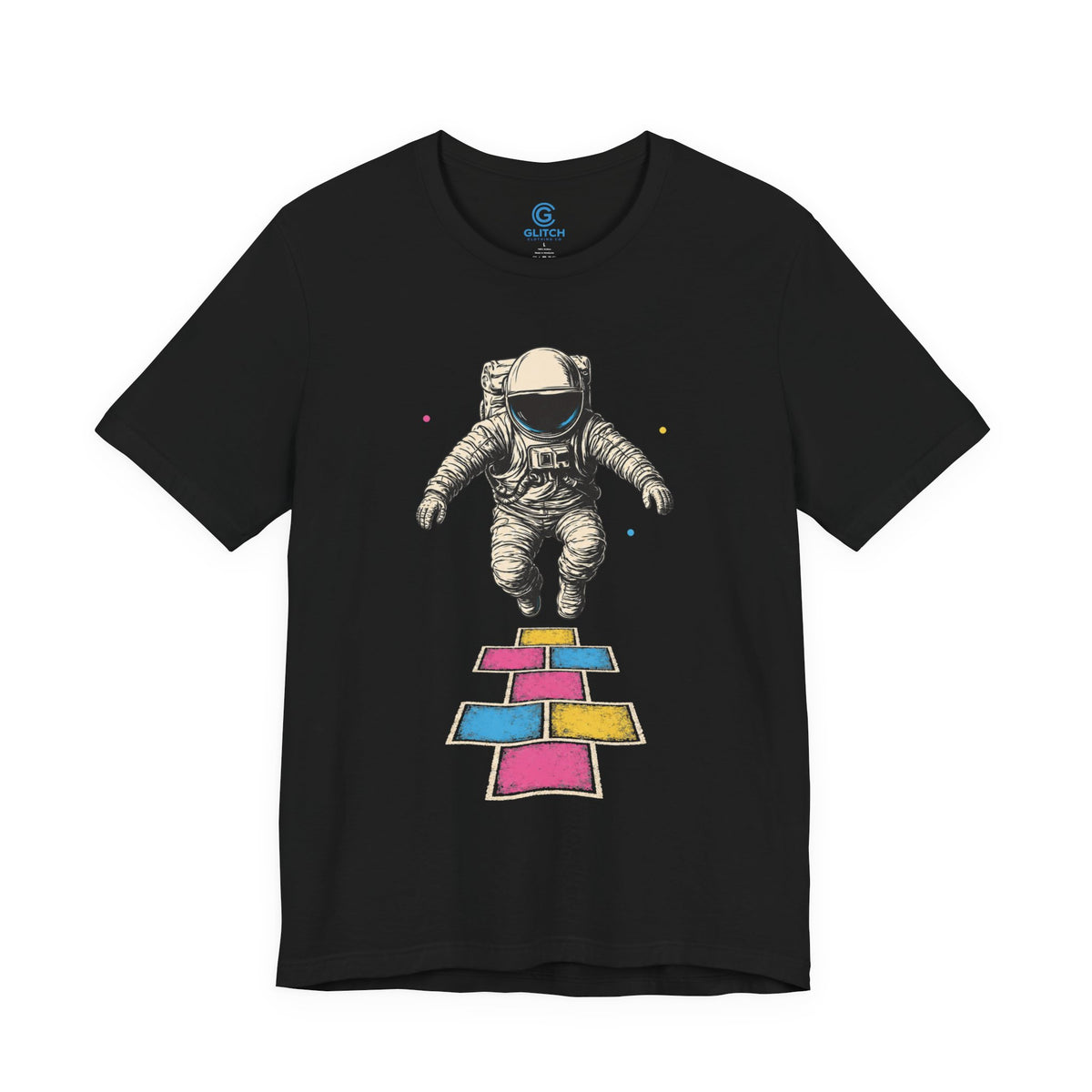 Cosmic Color Hopscotch — Premium Graphic Tee