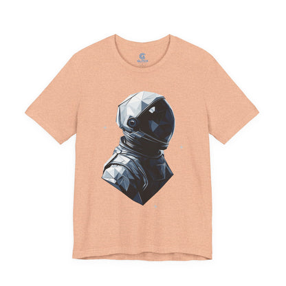 Silver Facet Portrait — Premium Graphic Tee