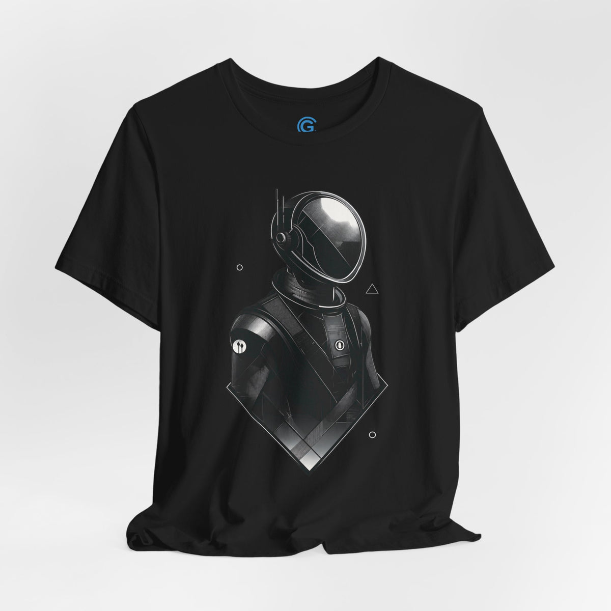 Silver Vector Portrait — Premium Graphic Tee