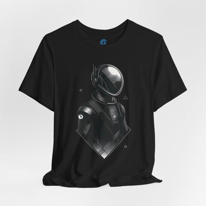 Silver Vector Portrait — Premium Graphic Tee
