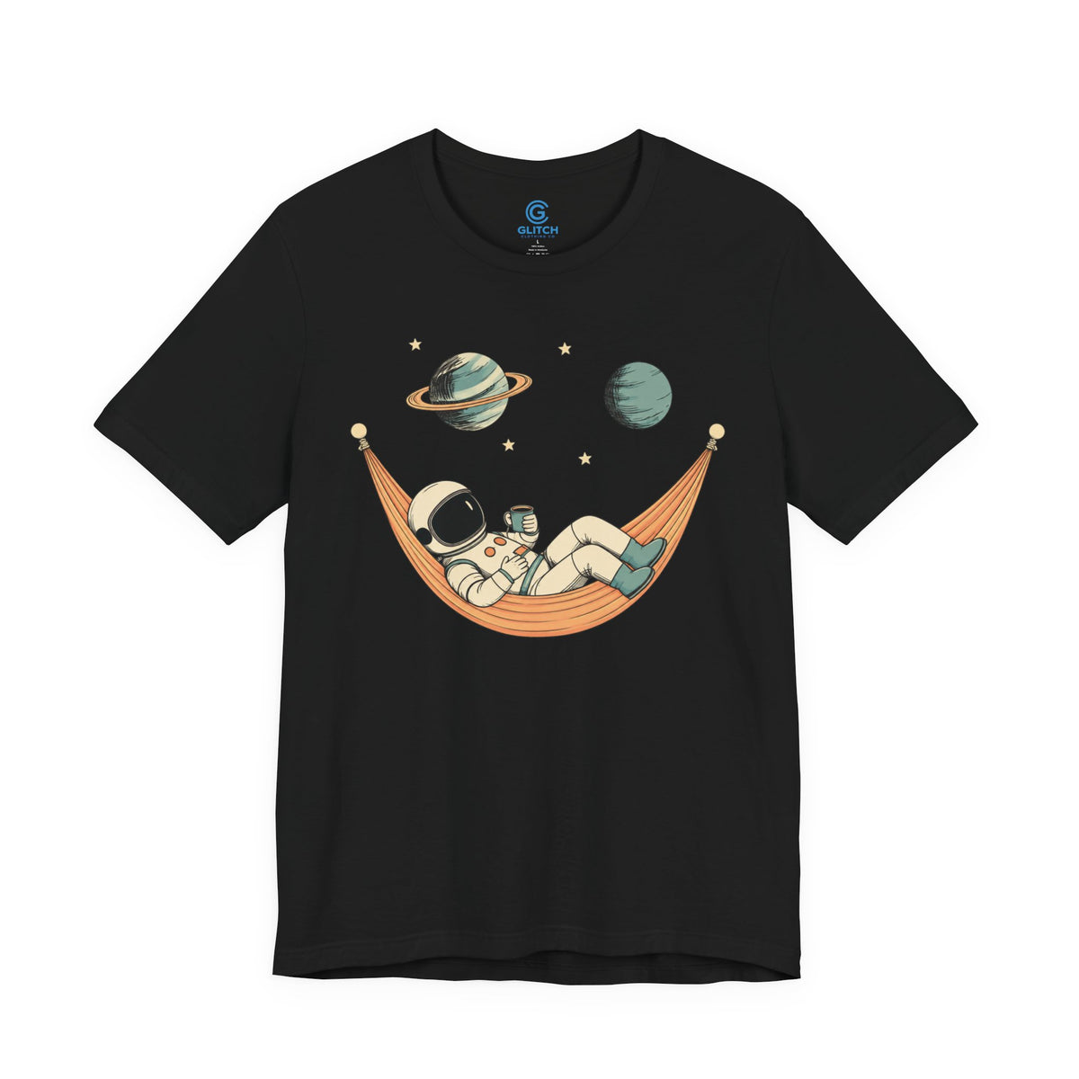 Peach Cosmic Hammock — Premium Graphic Tee