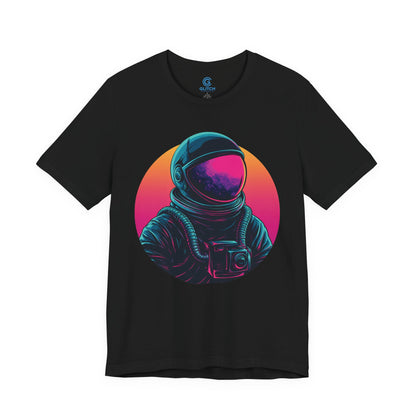 Neon Sunset Portrait — Premium Graphic Tee