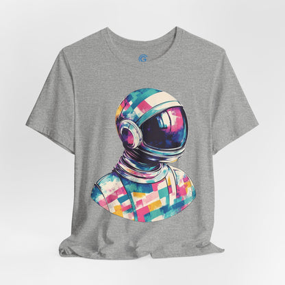 Pastel Patchwork Helmet — Premium Graphic Tee