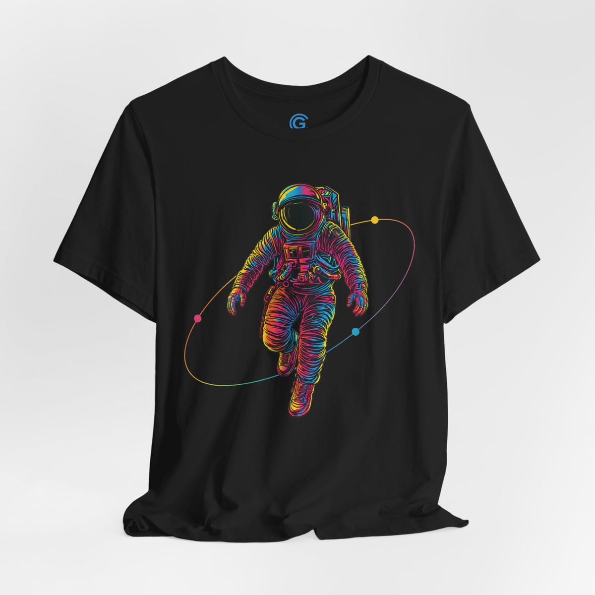 Chromatic Orbit Stride — Premium Graphic Tee